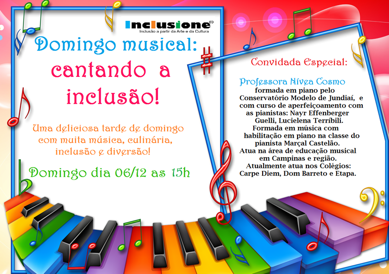 Domingo Musical: Cantando a Inclusão!