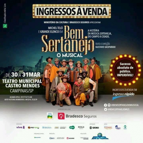 31/03/2018 - Inclusione Cidade à Fora - Musical Bem Sertanejo!