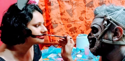19/10/10 - Oficina de Maquiagem 3D - HALLOWEEN 2019