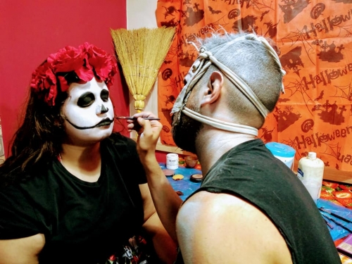 19/10/10 - Oficina de Maquiagem 3D - HALLOWEEN 2019