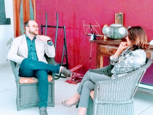 Bastidores da gravação do programa Saúde é Vida