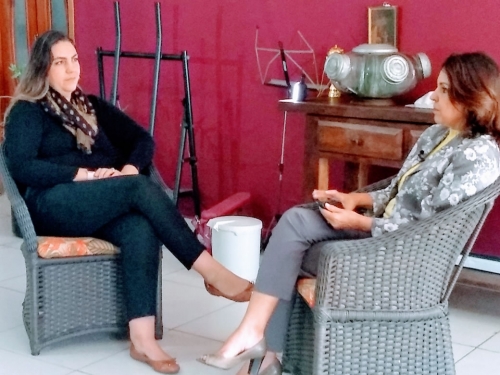 Bastidores da gravação do programa Saúde é Vida